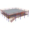 Sistema de Racks Mezanino Personalizado, Estrutura de Aço para Construção de Dois Andares