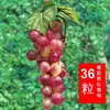 Decoração de Cachos de Uva Roxa e Verde Simulação Uvas Plásticas Falsas Folhas Verdes Videiras de Uva Videiras de Frutas Enfeites Plantas Teto