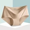 Comércio exterior cross-border spot Ice Silk cueca de cor sólida senhoras uma peça sem costura fundo respirável cuecas senhoras cuecas
