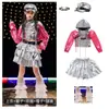 Ropa de Baile Jazz para Niñas Hip-Hop Genial y Guapo Traje de Street Dance para Niña Moda Ropa de Jazz para Escenario y Pasarela Infantil