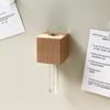 Imán de Refrigerador de Madera Maciza Tubo de Ensayo Florero Creativo Uso Diario Decoración del Hogar Florero de Madera para Flores Frescas Pegatina Magnética de Madera Original Minimalista