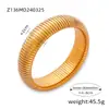 Pulsera popular europea y americana de acero de titanio pulsera elástica de acero inoxidable popular transfronteriza pulsera de oro de 18 quilates moda joyería versátil