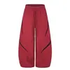2026 Street Style Tendência Esportivo Casual Moda Jovem Patchwork Decorativo Corte Curvo Calça Casual Atacado Direto da Fonte 34