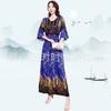 Vestido de estilo étnico, verano 2024, nuevo estilo, estampado de algodón, Yunnan, Dali, Tailandia, Xinjiang, turismo, vestido de playa.