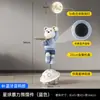 Fabricante Alemán Modelo Nuevo 2026 Adorno Oso Violento Lámpara Astronauta Grande de Pie para Sala de Estar Hogar Instalación Lateral en Mueble de TV