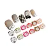 Desenho Animado Popular Kt Fofo Laço 3D Usando Chapéu Estampa de Leopardo Gato Decoração 3D para Unhas