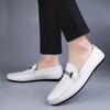 Zapatos Doug para hombre, cómodos, de piel de vaca de primera capa, de alta gama, de cuero, estilo británico, para conducir, verano 2024