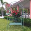 Arco de Hierro Forjado de Piso a Piso Soporte para Flores Patio Exterior Metal Silla Doble Jardín Soporte para Enredadera Clematis Soporte para Uvas