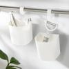 Cesta colgante de cocina, cesta de almacenamiento colgante, cesta de almacenamiento colgante de plástico para el hogar, cubo colgante pequeño, caja de almacenamiento de artículos diversos para el baño, caja colgante trasera