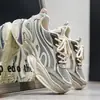 Zapatos tipo dad de suela gruesa de moda estilo coreano para hombre, nuevos zapatos de malla para hombre de verano que aumentan la altura, transpirables, cómodos, zapatillas deportivas casuales para hombre