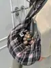 Bolsa Tote Transversal de Grande Capacidade Bolsa de Mão Simples para o Dia a Dia Feminina Moda Verão 2025 Nova Bolsa de Ombro para o Dia a Dia