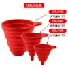 Ferramentas de Cozinha Funil de Silicone Conjunto de Funis Dobráveis Diâmetro Grande Tamanho Médio Tamanho Pequeno Funil Mini Conjunto de Três ou Quatro Peças