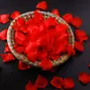 Cama de Rosas de Pétalos Simulados con Flores, Confesión de Boda, Flores Espolvoreadas a Mano, Escena de Boda de Cumpleaños, Decoración Romántica