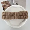 Faixa de Cabelo e Pulseira de Flanela Cor Lisa Três Peças para Lavagem do Rosto Feminino Pulseira de Pelúcia Amazon Transfronteiriça
