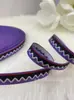 Cinta Bordada Jacquard Estilo Étnico Multiestilo Diamante Triangular Accesorios para Ropa de Presentación Cinturón de Embalaje para Caja de Regalo