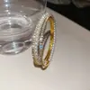 Pulseira Europeia e Americana Transfronteiriça com Diamantes Incrustados, Irregular, Multicamadas, Contas e Pérolas, Pulseira Fashion e Elegante, Joia de Luxo Leve e de Alta Qualidade