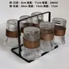 Copos de vidro estilo chinês, resistentes ao calor e à prova de queimaduras, para uso doméstico, xícaras de chá, sala de estar, para servir convidados, beber água, suco e café