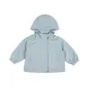 Ropa infantil Nuomi Wanzi, chaqueta cortavientos con capucha para niñas, estilo otoño, chaqueta resistente al viento de color liso, top versátil para exteriores