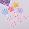 Flores Pequeñas de Colores, Flores Brillantes de Cinco Pétalos, Accesorios de Resina, Accesorios para el Cabello DIY, Pinzas para el Cabello, Adornos para el Cabello, Pasadores, Pegatinas para Fundas de Teléfono, Materiales