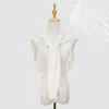 Xale Pequeno Liso Preto Estilo Coreano de Primavera e Outono para Mulheres Cardigan de Tricô com Mistura de Seda de Amora Lã Camada Cobertura de Bumbum Ar Condicionado