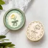 Sello de Cera con Relieve Artístico Floral de Latón Macizo Sello de Cera Patrón de Flor Sello para Diario de Boda Venta al por Mayor