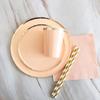 Nuevo Desechable Rosa Mesa de Postres de Boda Plato para Pastel Vajilla de Fiesta Plato para Cena Picnic Infantil Fruta Plato Pequeño