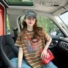Camiseta Coreana Suelta de Verano para Mujer con Diseño de Rayas de Color Contrastante Estilo Salero Graffiti Divertido Adelgazante Algodón Puro Manga Corta