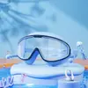 Gafas de natación para niños, impermeables y antivaho, gafas de buceo de alta definición para niños y niñas, equipo de gafas de natación transparentes de marco grande al por mayor