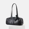 Bolsa Carrie Bowling de Couro Genuíno de Primeira Camada de Luxo Leve Grande Capacidade Bolsa de Ombro Bolsa Boston Travesseiro Bolsa de Ombro Único