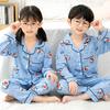 Pijamas nuevos para niños y niñas, de manga larga, de primavera y otoño, con dibujos animados, para bebés, niños medianos y grandes, para el hogar