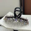 Presilha de Cabelo de Cristal Artesanal Estilo Coreano de Luxo Leve para Mulheres, Novo Acessório de Cabelo de Ponta Atacado