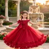 E-commerce Transfronteiriço Festa de Aniversário Vestido Infantil Lolita para Meninas Vestido de Florista de Casamento Vestido de Princesa Roupa Formal Elegante para Crianças