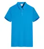 Camisa Publicitaria Camiseta de Manga Corta para Hombre Camisa Polo de Algodón Solapa Personalizada Ropa de Trabajo Impresión al por Mayor Bordar Logo Personalización