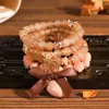 Pulseira Multicamadas Personalizada Grande Laço em Forma de Coração Atacado Conjunto de 4 Peças com Contas de Flor Rosa Joias Estilo Viagem Férias