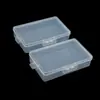 Caja de Plástico Rectangular, Caja de PP, Caja de Almacenamiento Transparente con Tapa, Papelería, Joyería, Tarjetas, Caja Transparente, Caja Organizadora de Escritorio