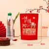 Bolsa autosellable feliz a menudo, bolsa festiva de frutos secos de Año Nuevo, bolsa de regalo de mano para galletas de boda, dulces y frutas confitadas