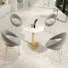 Mesa y Sillas de Negociación para Celebridades de Internet Combinación Mesa Redonda Pequeña Una Mesa Cuatro Sillas Tienda de Té con Leche Cafetería Oficina de Ventas Mesa y Sillas de Recepción de Oficina