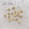Color Cobre Plateado Conservación del Color Chapado en Oro Real Geométrico Rectangular Poroso Circonita Incrustada Diamante DIY Hecho a Mano Espaciador de Perlas Accesorios de Joyería