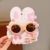 Nuevas gafas de sol de moda con juego de cadena para gafas, gafas de sol infantiles de moda con juego de cadena para gafas, protección UV