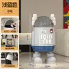 Lixeira de Gato de Desenho Animado com Rodas, Alto Valor Estético, Dupla Compartimento para Uso Doméstico, Lixeira Criativa e Fofa com Tampa para Quarto e Sala de Estar