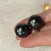 Aretes de Concha de Plata S925, Aretes Elegantes, Aretes de Perlas Simples y Versátiles, Grandes 16mm