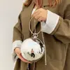 2025 Bolso de Noche Acrílico Personalizado de Moda Bolso Pequeño Esférico Bolso Pequeño Cruzado al Hombro con Cadena Bolso de Moda para Mujer