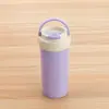 Lancheira de plástico de grau alimentício com tampa flip-top e divisórias, conjunto de lancheira e copo d'água para estudantes, lancheira de frutas para trabalhadores de escritório para levar