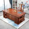 Nuevo Escritorio de Oficina Estilo Chino, Combinación de Escritorio y Silla de Madera Maciza, Escritorio Ejecutivo Imitación Clásica, Escritorio para Estudio Caligrafía Escritura, Mesa de Examen de Medicina Tradicional China