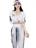 Moda Europea Elegante Casual Traje Deportivo para Mujer 2023 Nuevo Conjunto de Dos Piezas de Moda para Mujer de Talla Grande Suelto