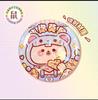 Duga Plus Insignia del Zodiaco Oso Cubierta de Leche Insignia de Patatita Linda Pin Broche de Animal de Dibujos Animados