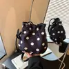 Bolsa de Mão de Ponto de Bolinha de Alto Padrão para Nicho, Modelo Novo 2026, Versátil para o Dia a Dia, Bolsa Transversal, Bolsa de Ombro, Bolsa de Braço