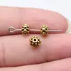 4x4x6mm 0,6g Multicor DIY Joias Exportação Joias Europeias e Americanas Contas com Furo Grande e Pequeno Contas Espaçadoras