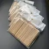 Arte de uñas quitaesmalte palito naranja corto multiusos doble cara removedor de belleza usando un trozo de algodón con alcohol limpio venta al por mayor
