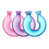Bolsa de agua caliente rellena de agua, almohadilla térmica para cuello y hombros con cuello en U, engrosada y a prueba de explosiones, almohada para colgar en el cuello, bolsa térmica rellena de agua